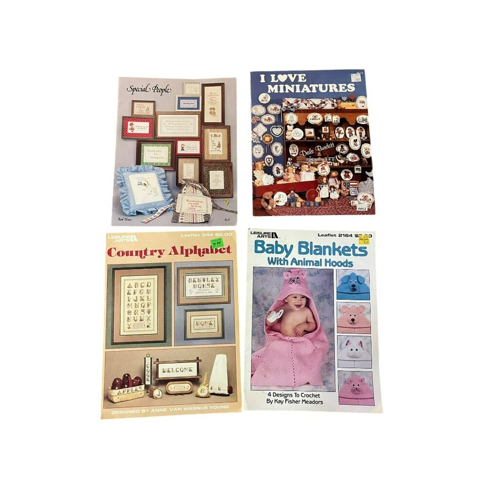 Vintage Craft Patterns Booklets and Leaflets Used 1979-1993 11 Items